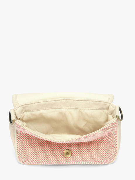 Cross Body Tas Tressage Katoen Hindbag Roze tressage TS ander zicht 3